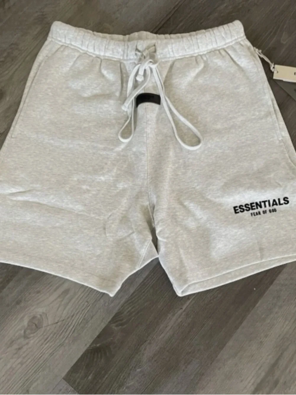 Fear of God Essentials Light Gray Athletic Shorts